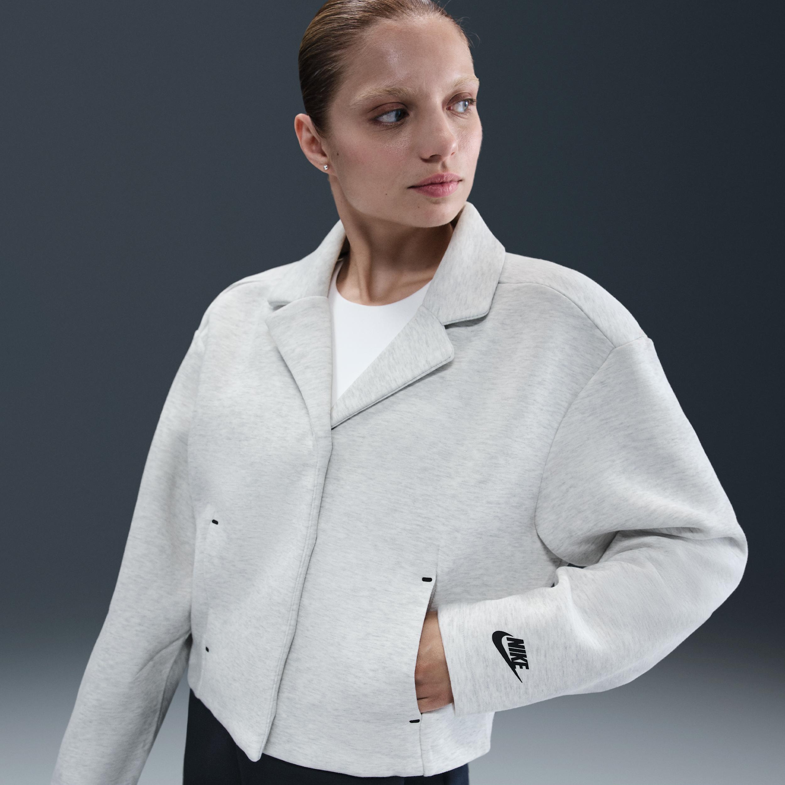 Womens Nike Sportswear Tech Fleece Tailored Jacket | HV2451-013 Product Image