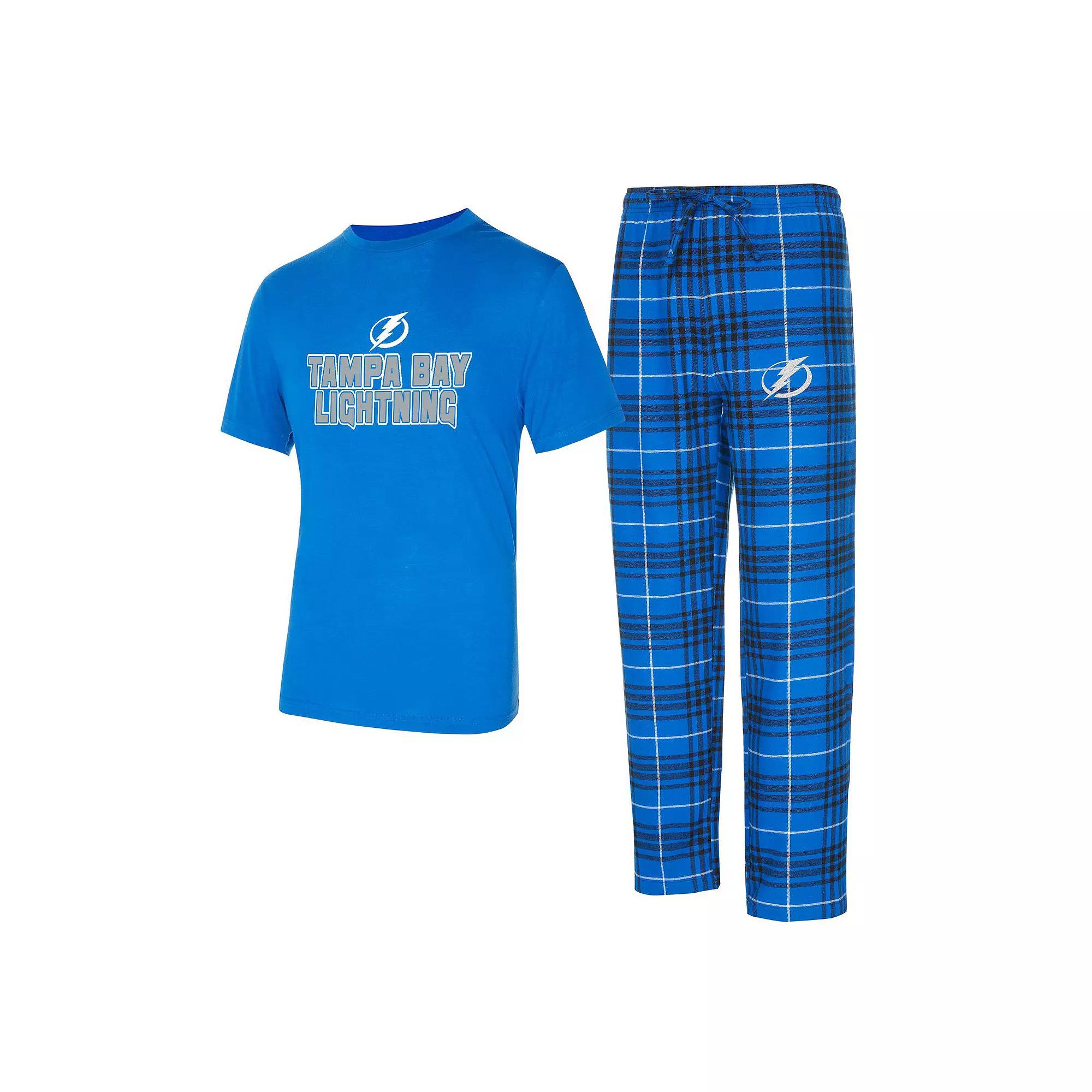 Men's Concepts Sport Tampa Bay Lightning Vector T-Shirt & Pants Sleep Set,  Product Image