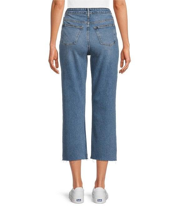 Westbound Hannah Straight Crop Medium Wash Denim Jeans Product Image