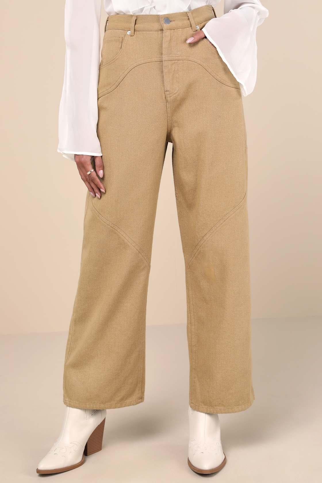 Coveted Element Tan Twill Carpenter Pants Product Image