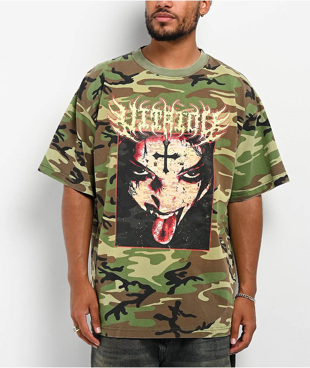Vitriol Unfazed Camo T-Shirt Product Image