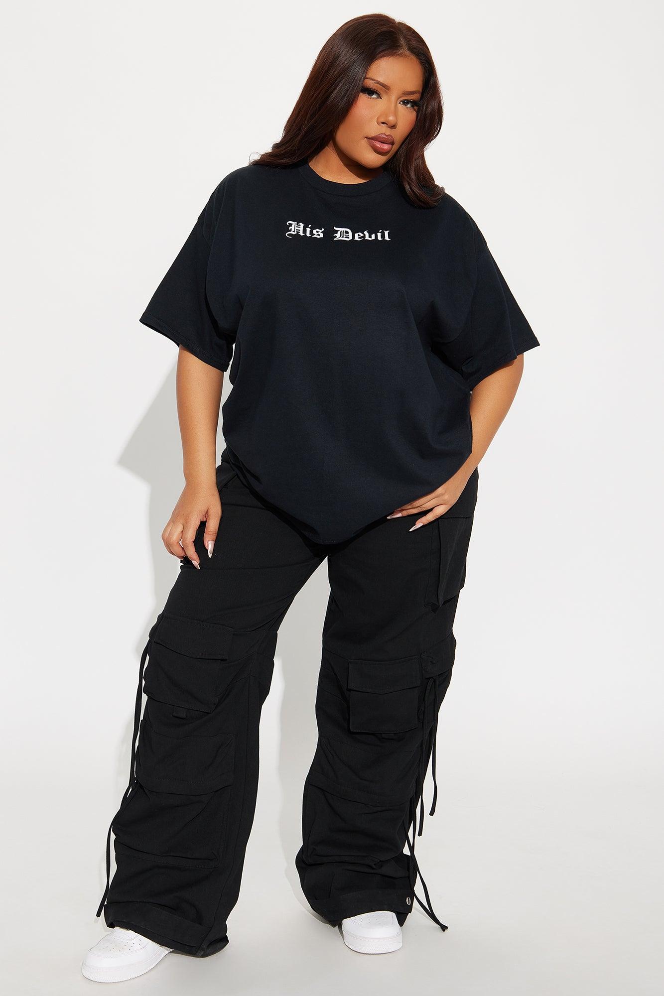 His Devil Oversized Tee - Black Product Image