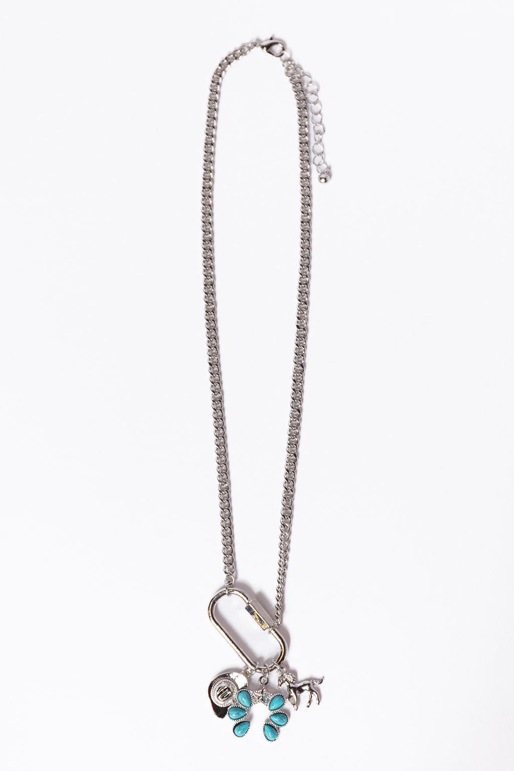 Silver Western Charm Necklace FINAL SALE Product Image