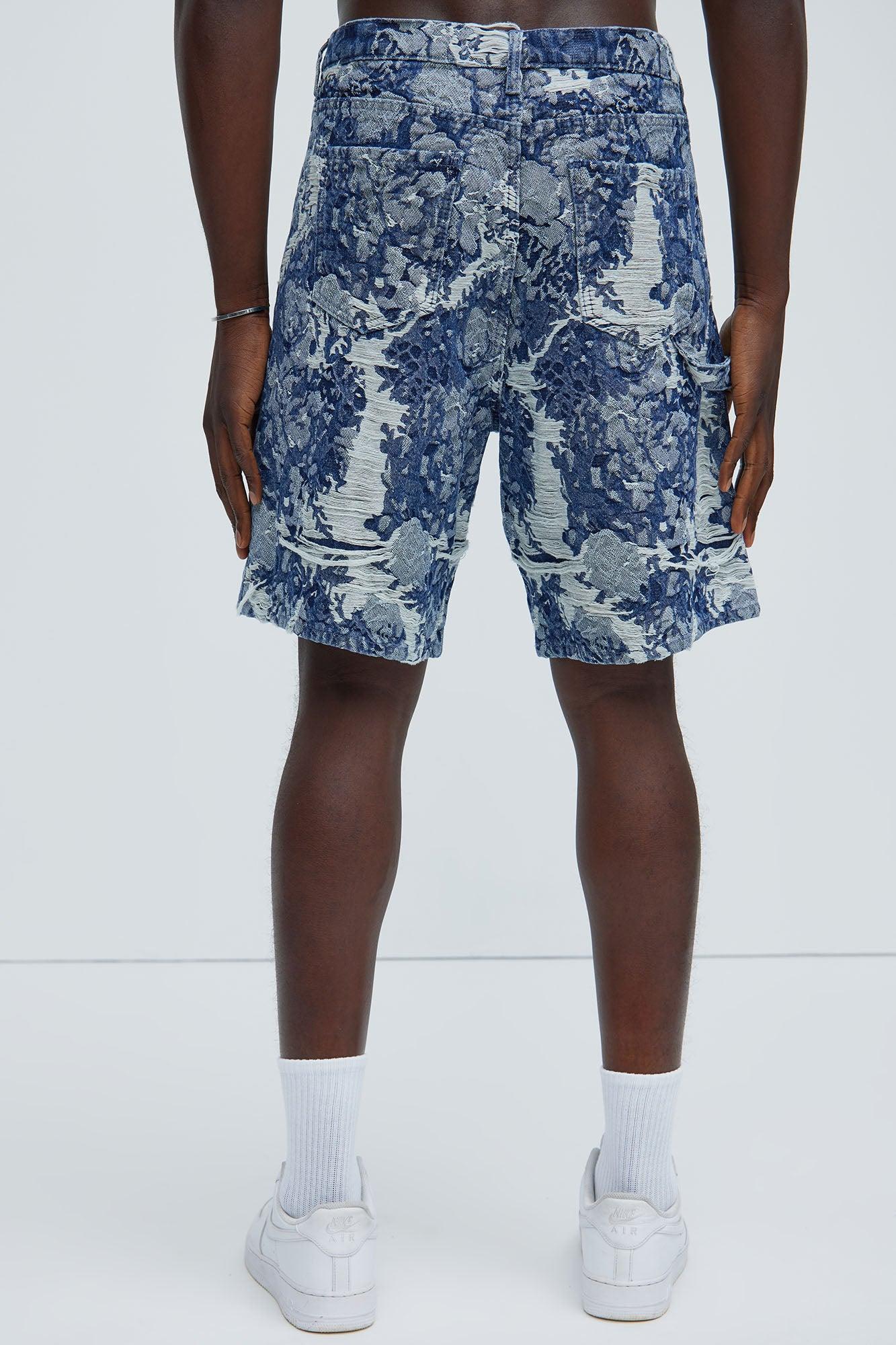 Inspired Relaxed Denim Shorts - Dark Wash Product Image