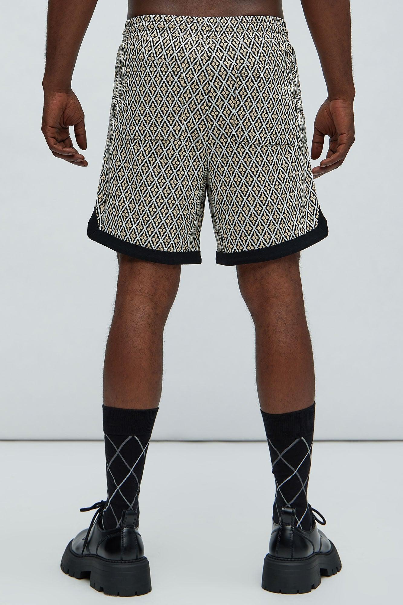 Rushmore Knit Warmup Shorts - Black/combo Product Image