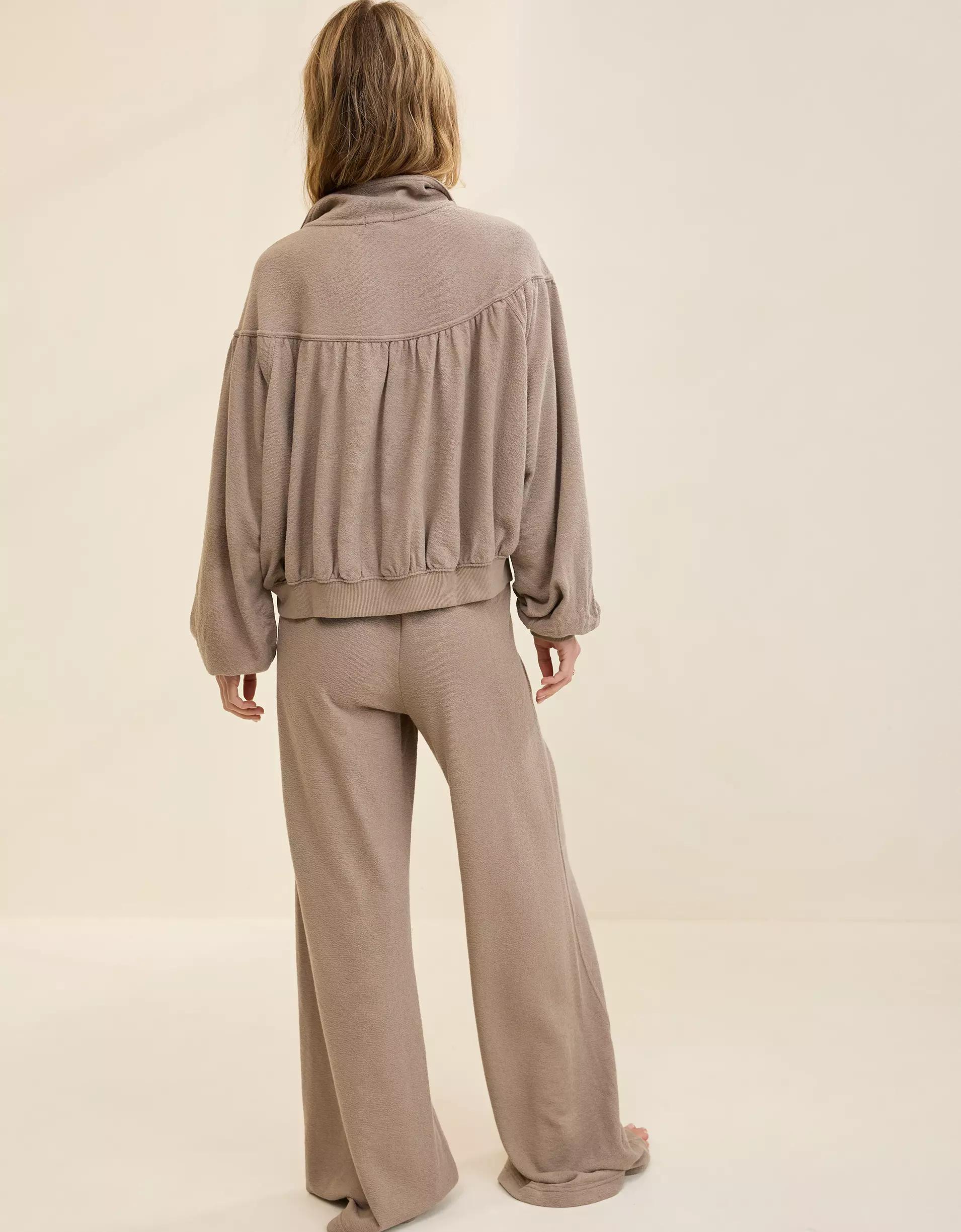 Aerie Soft Life Button Sweatshirt Product Image