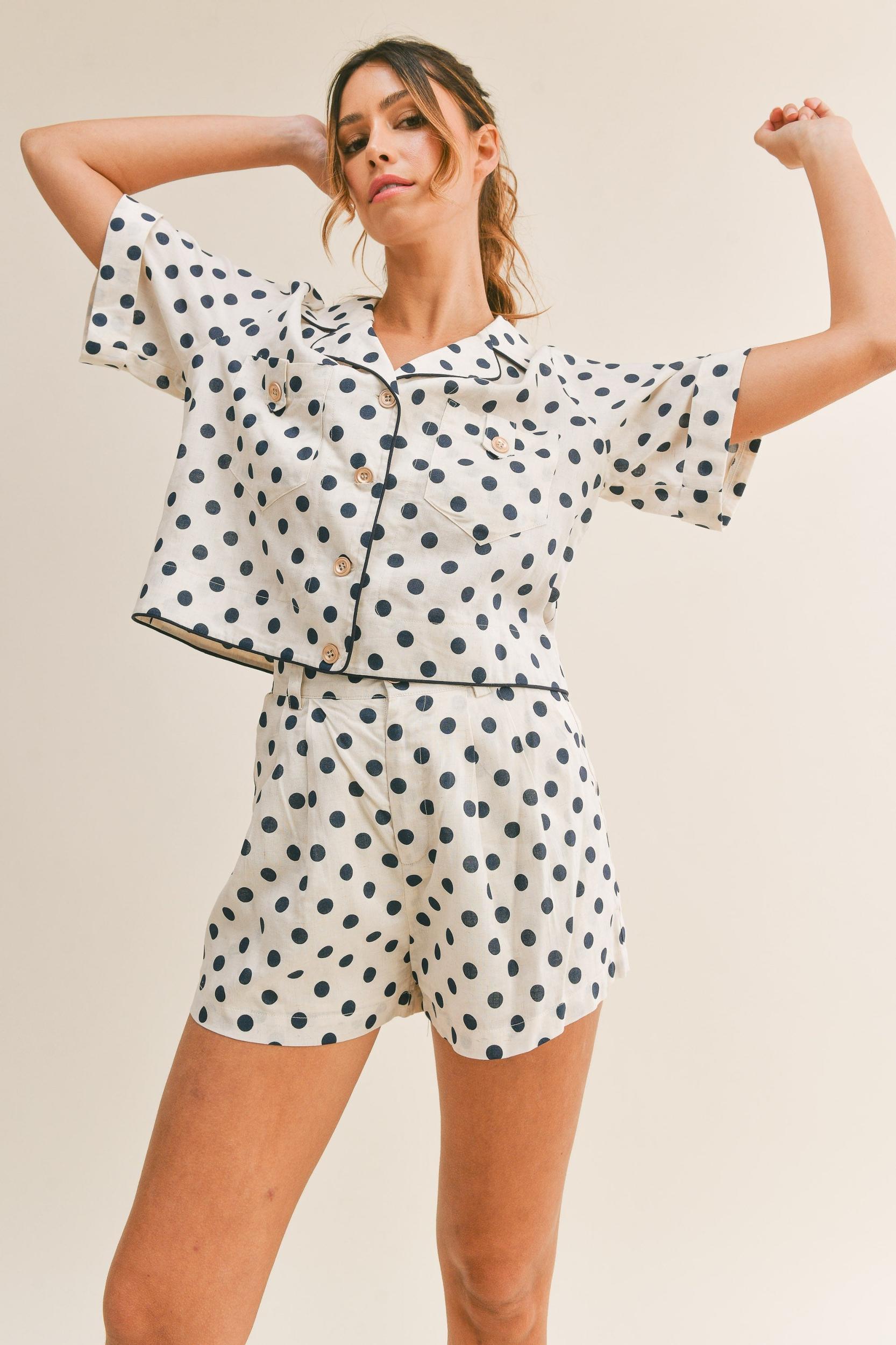 Polka Dot Top & Short Set Product Image