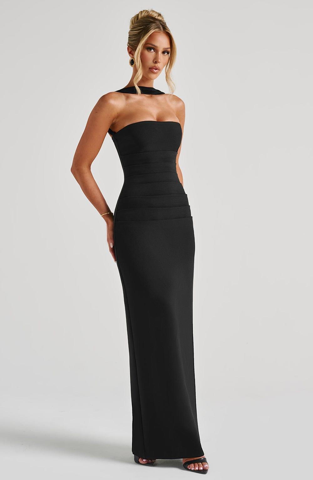 Yulia Maxi Dress - Black Product Image
