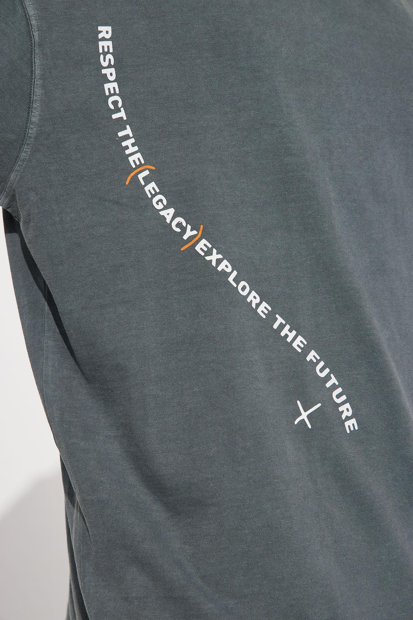 Stay United Oversized Short Sleeve Tee - Grey Product Image