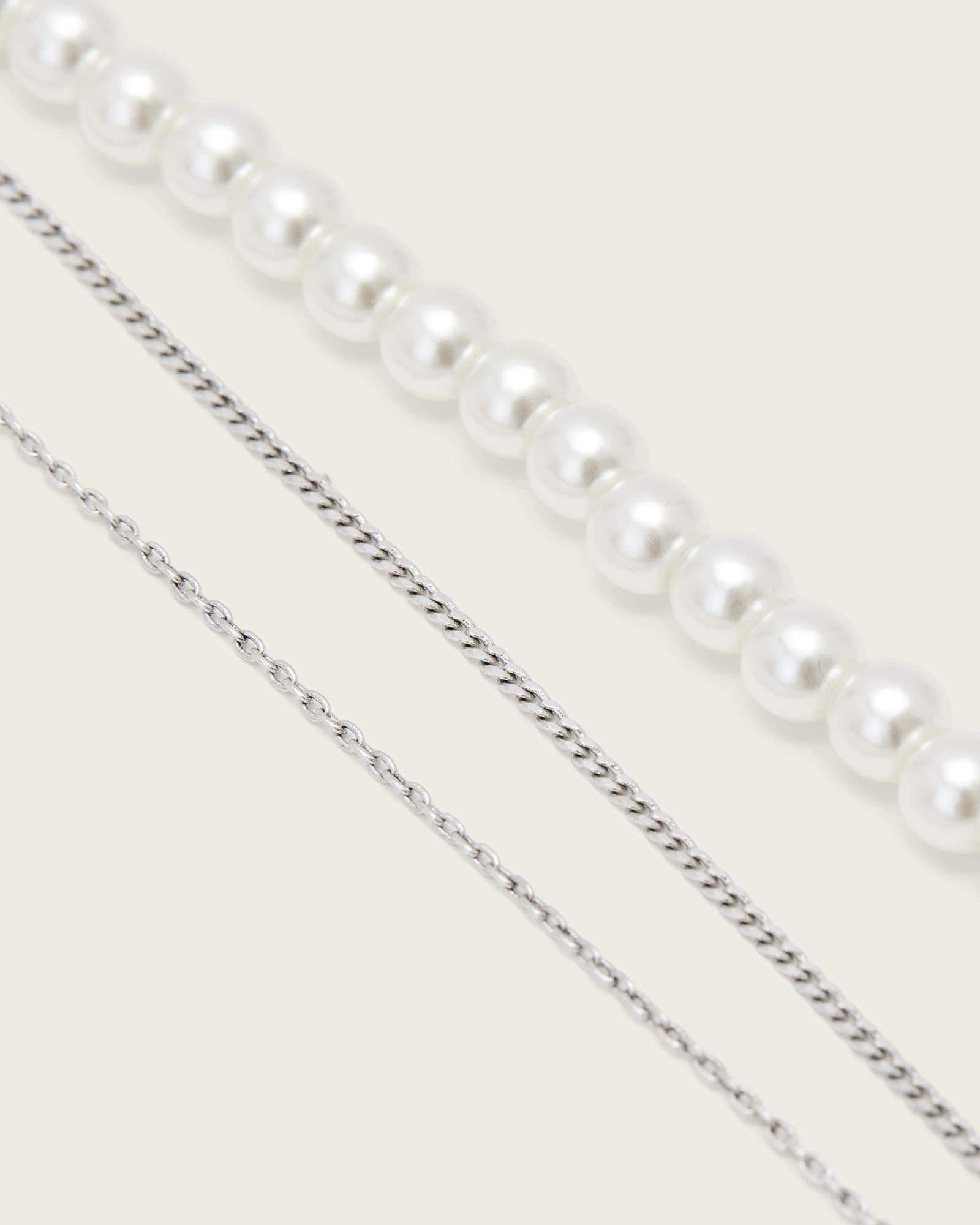 Janna Flat Earrings WARM SILVER | ALLSAINTS US Product Image