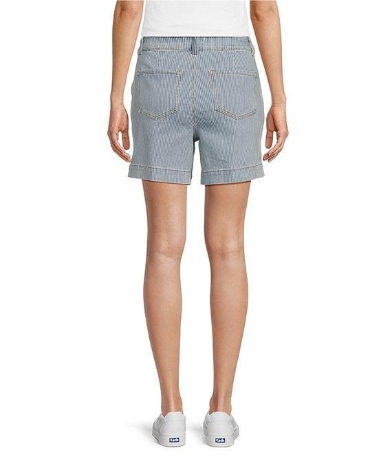 Westbound Button Embellished Pull-On Marina Shorts Product Image