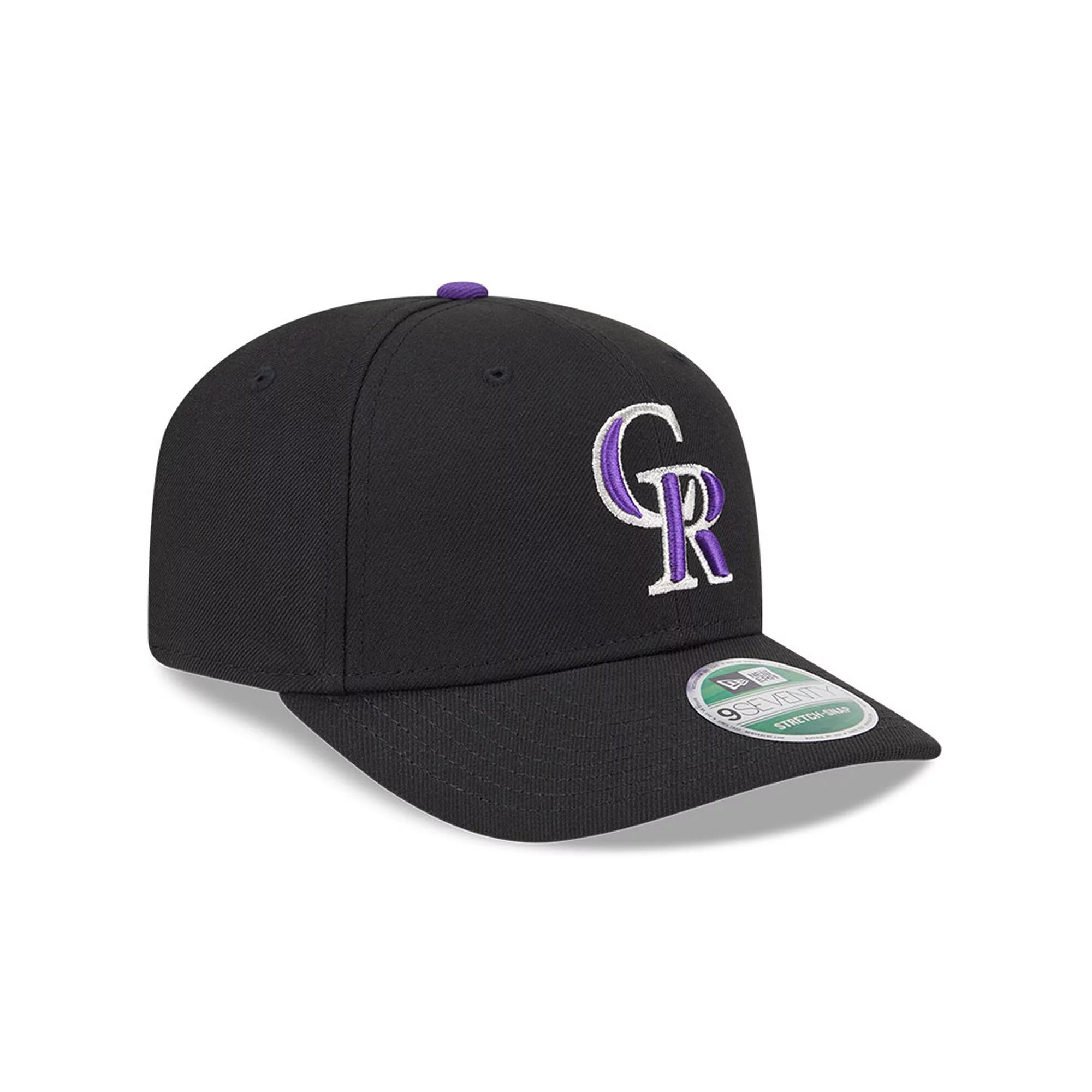 Men's New Era  Black Colorado Rockies Player Replica 9SEVENTY Adjustable Hat Product Image
