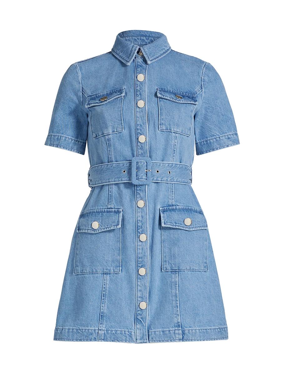Womens Lydia Denim Minidress Product Image