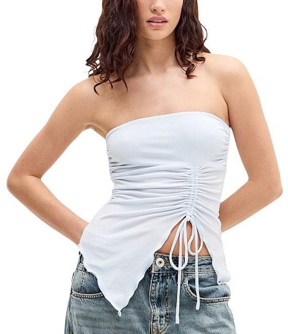 BDG Urban Outfitters Rem Knit Bandeau Asymmetrical Top Product Image