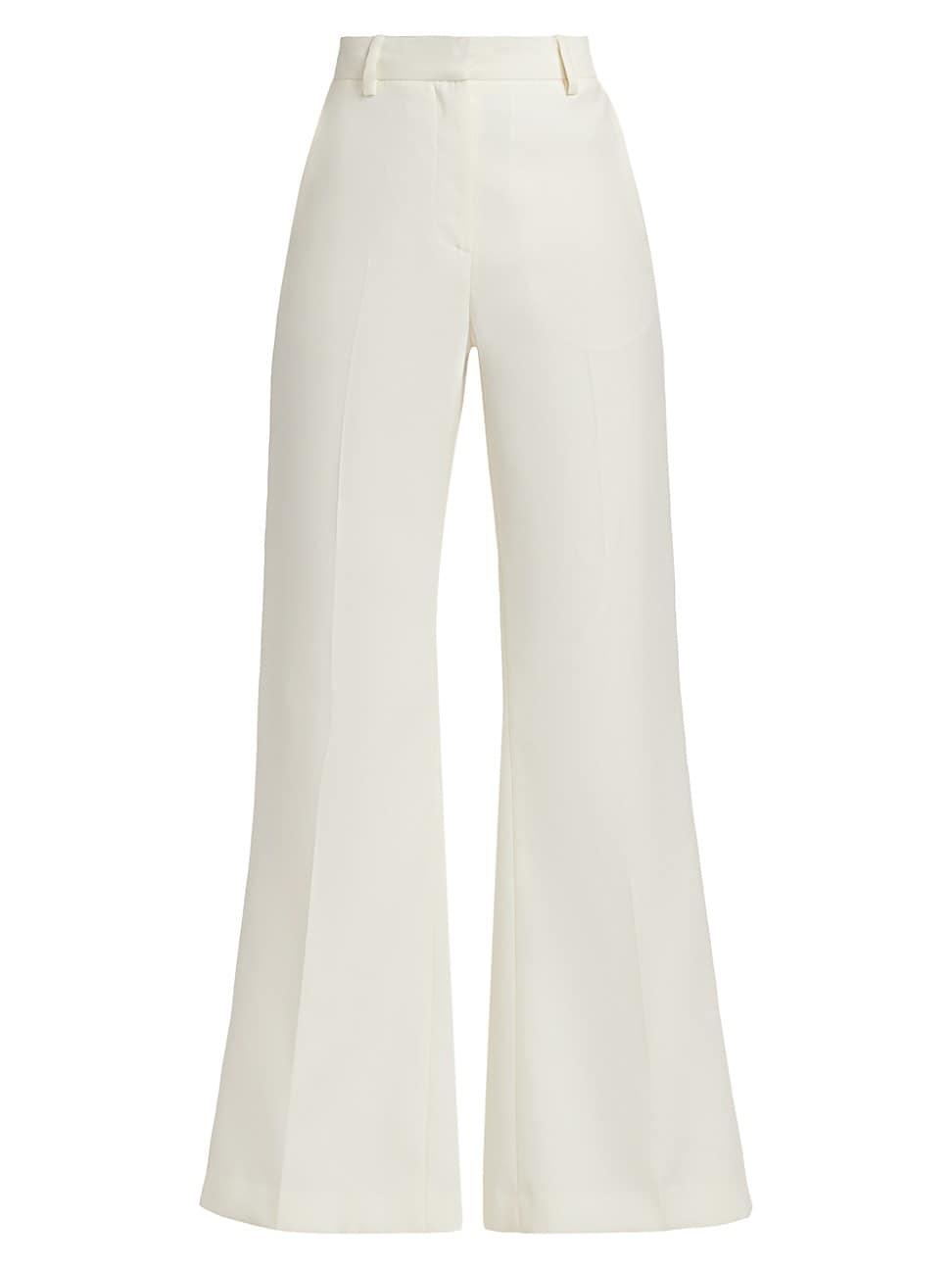 Womens Leyva Wool-Silk Flared Pants Product Image