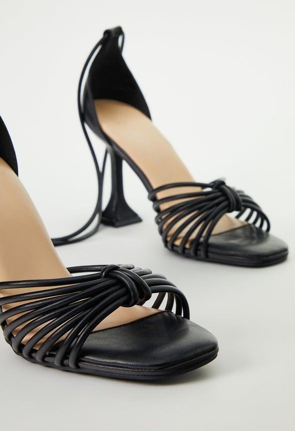 JustFab Margaux Platform Loafer Pump Womens Black/ White Size 8.5 Product Image