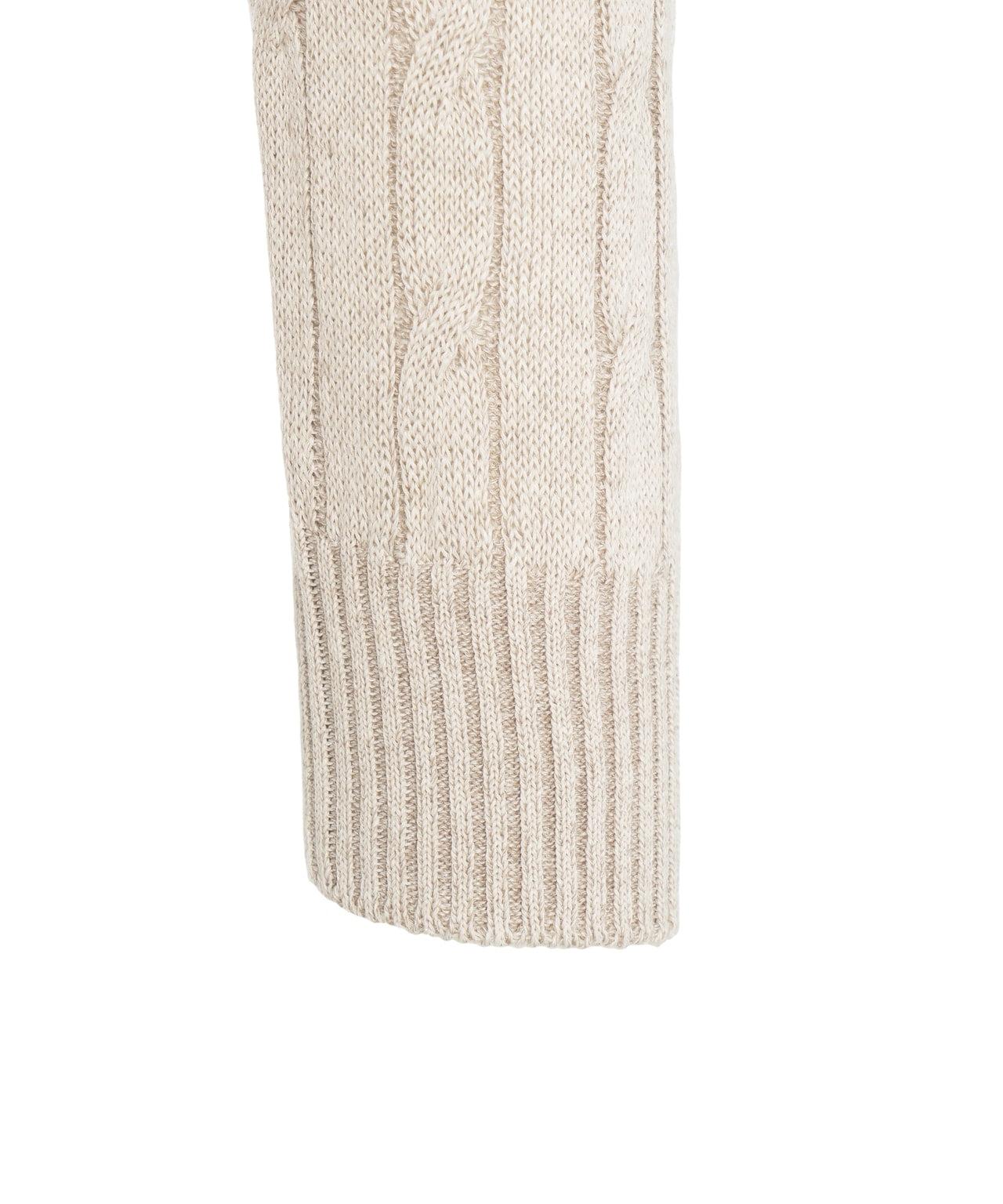 Linen blend cable knit sweater Product Image