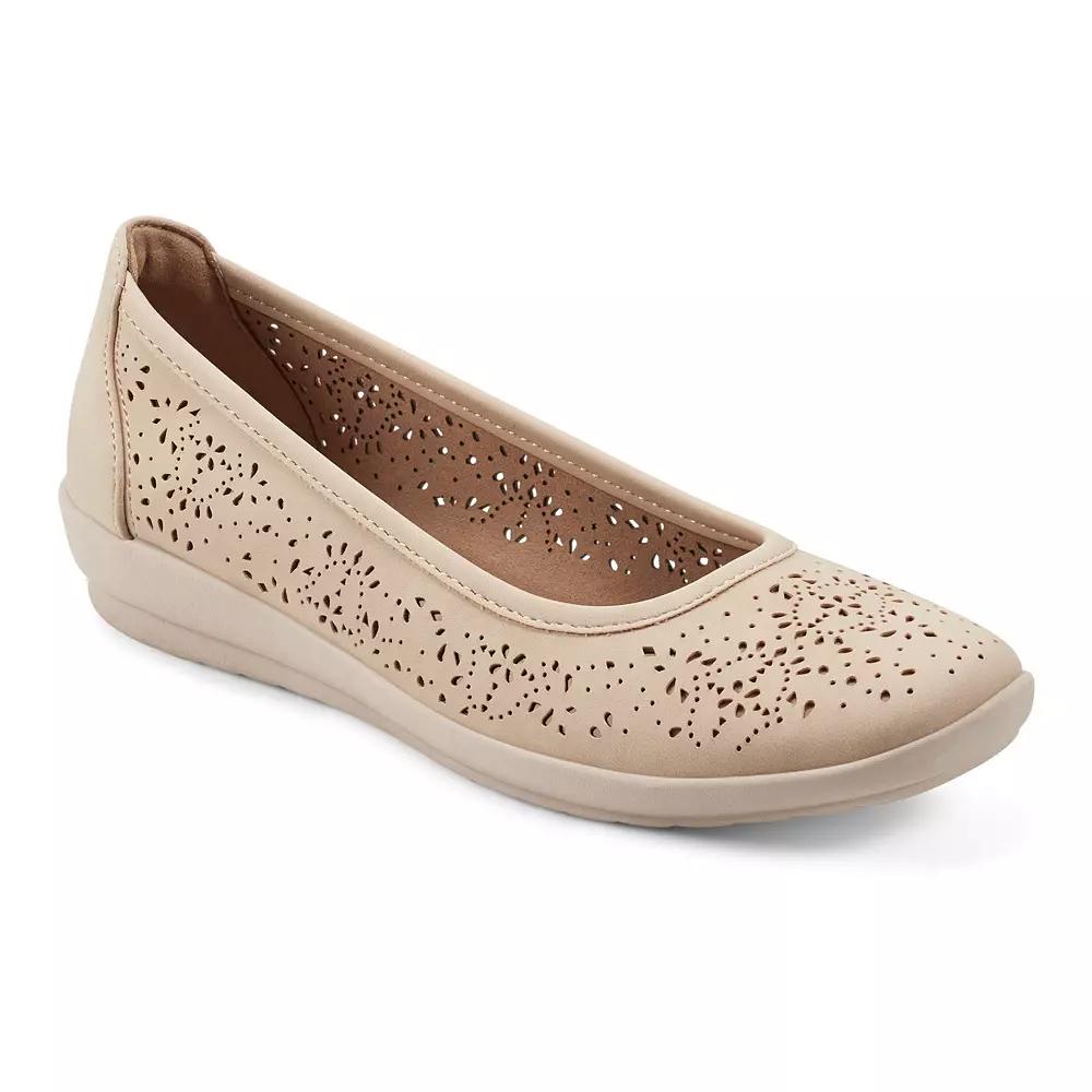 Easy Spirit Alessia Women's Perforated Demi Wedge Flats, Size: 10, Nude Product Image