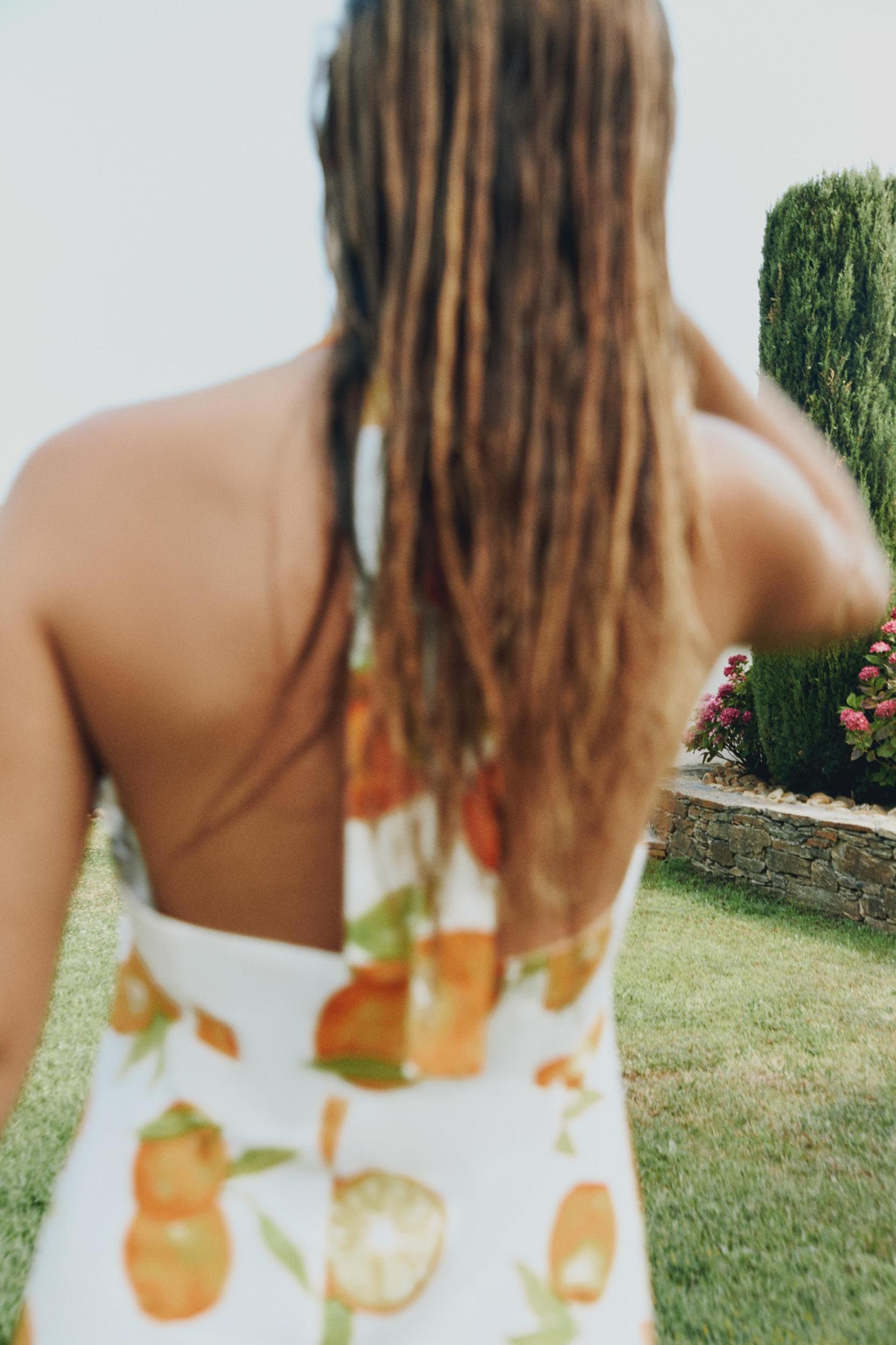 PRINTED LINEN DRESS Product Image