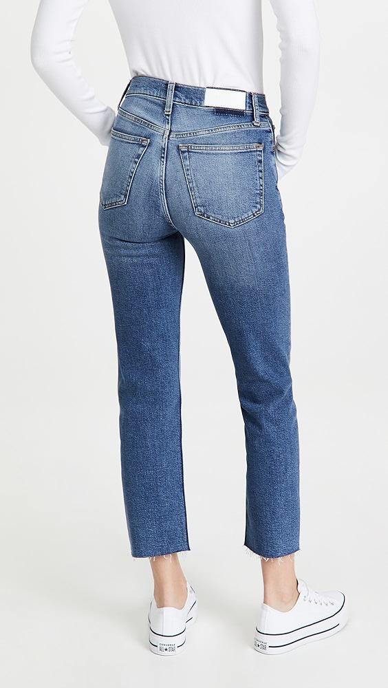 RE/DONE High Rise Comfort Stretch Stove Pipe Jeans | Shopbop Product Image