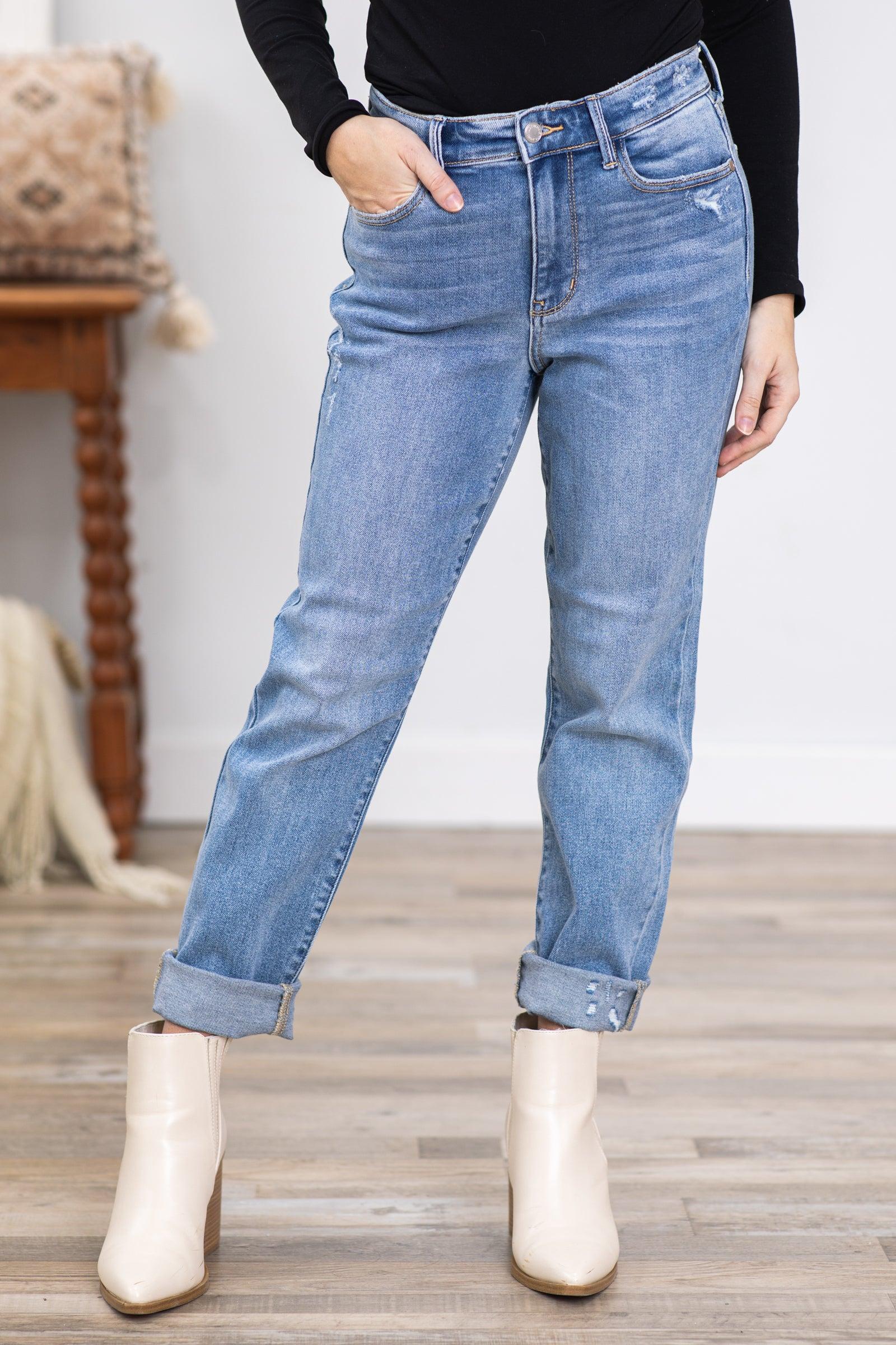 Judy Blue Lightly Distressed Slim Fit Jeans Product Image