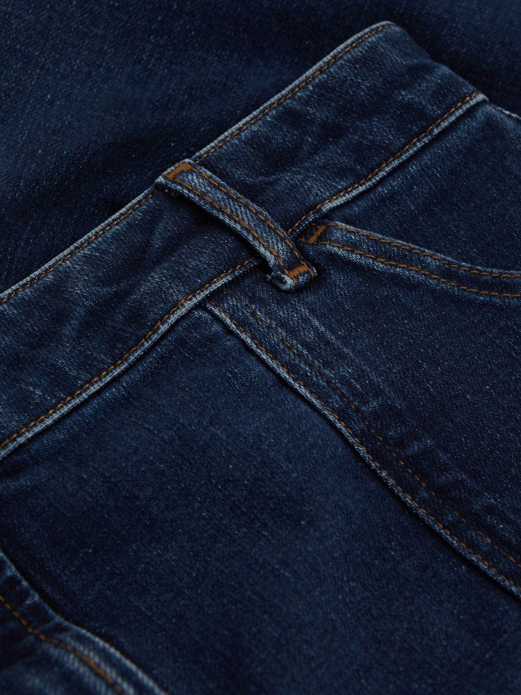 Garment Dyed Utility Tapered Jeans in Dark Blue Product Image