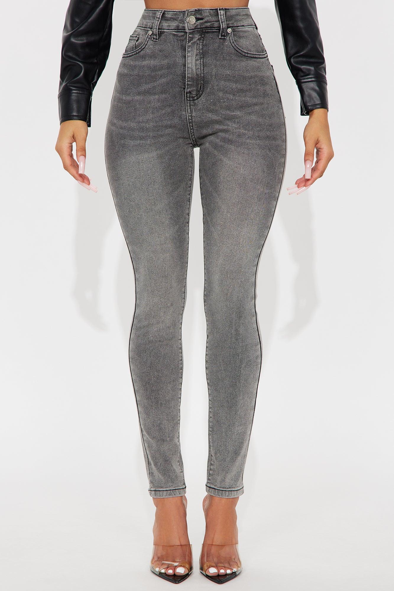 In The Black Skinny Jeans - Grey Female Product Image