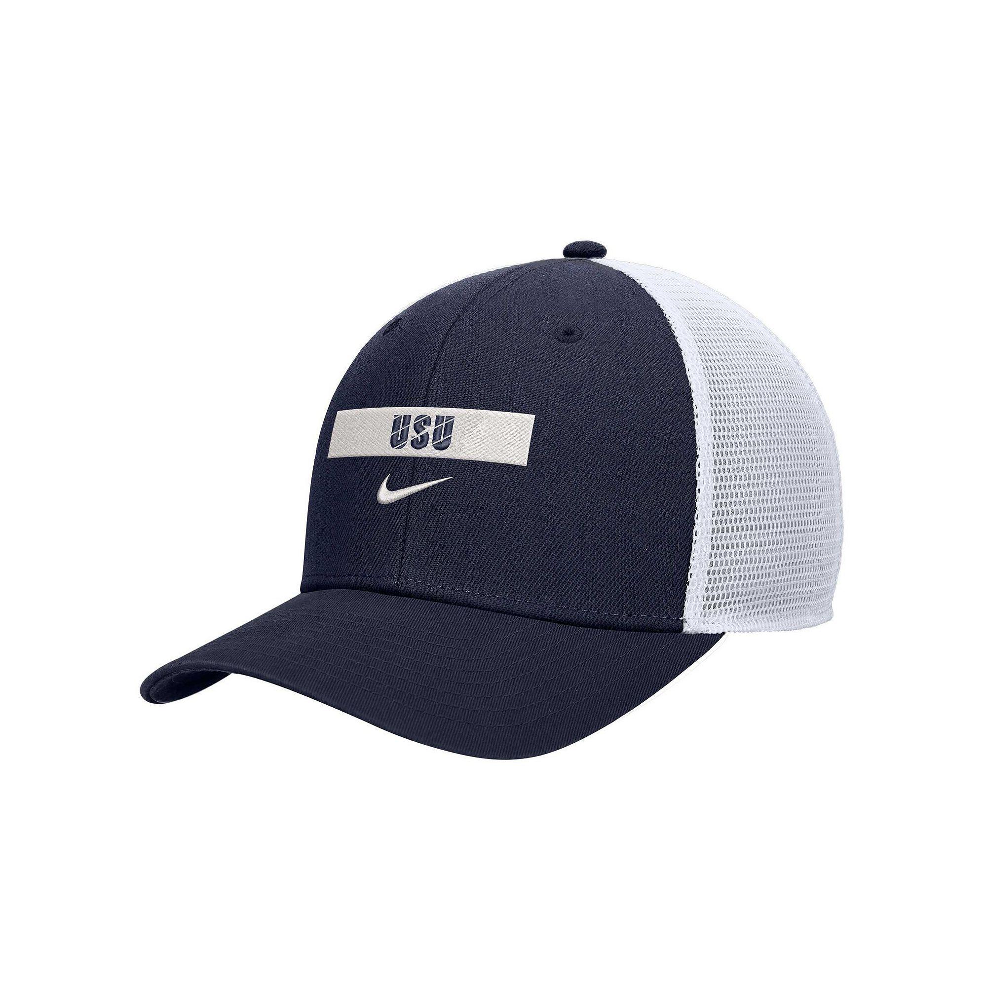 Men's Nike Navy Utah State Aggies 2024/25 Sideline Rise Trucker Adjustable Hat, Uts Blue Product Image