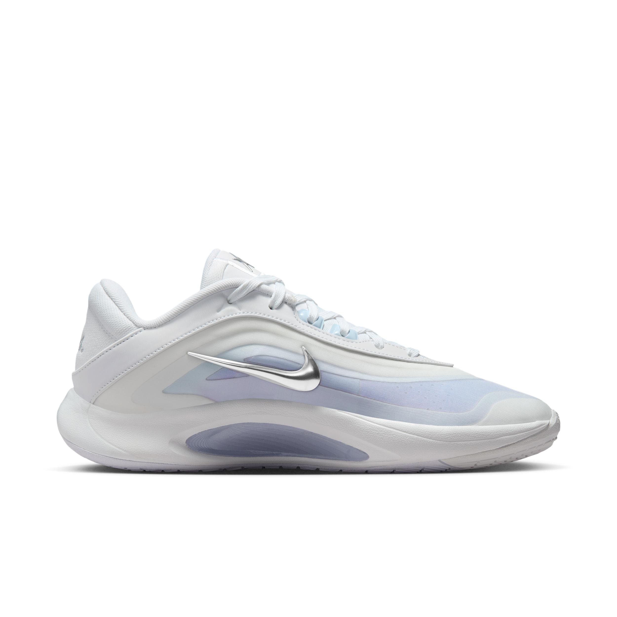 Nike Mens Aja Wilson Nike AOne - Mens Basketball Shoes Ghost/White/Summit White Product Image