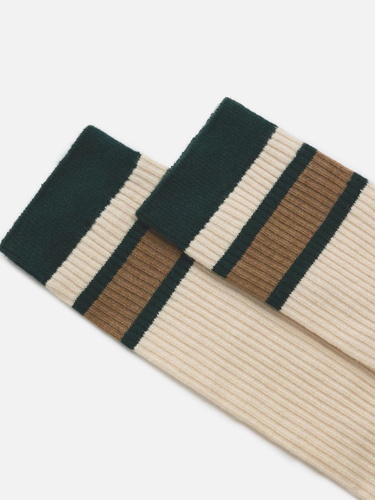 Color Blocking Stripe Socks Product Image