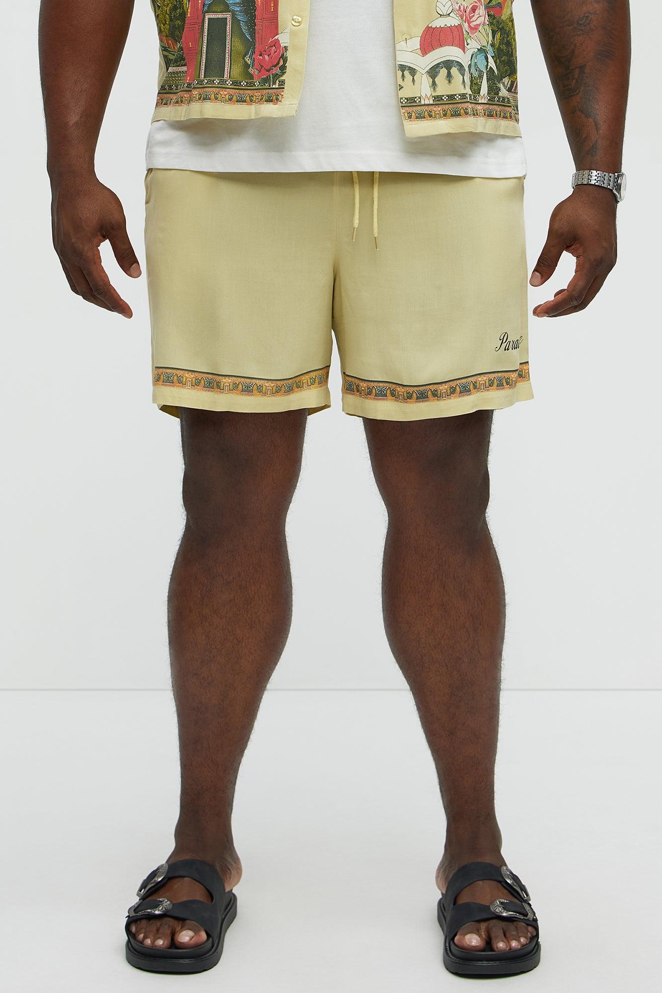 Paradise Set Relaxed Drawstring Short - Lime Product Image