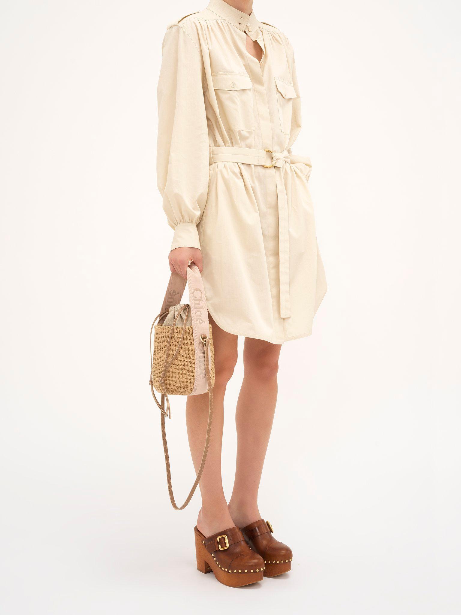 Small Woody tote bag in natural fibers Product Image