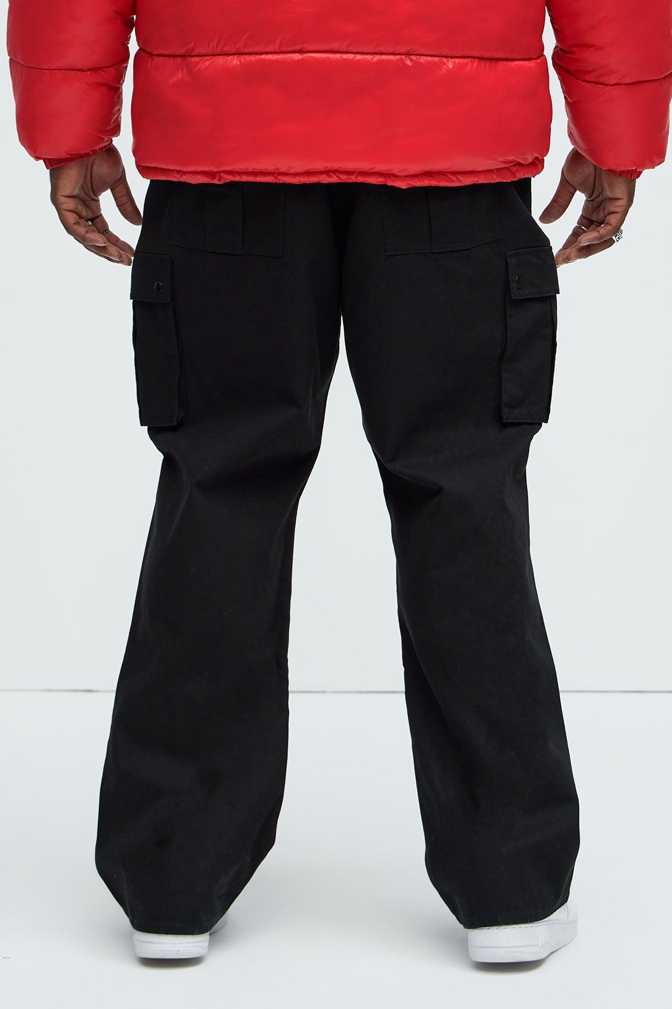 Berry Straight Cargo Pants - Black Product Image