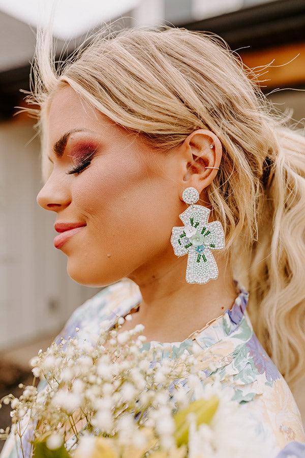 Radiant Blessings Beaded Earrings In Island Paradise Product Image