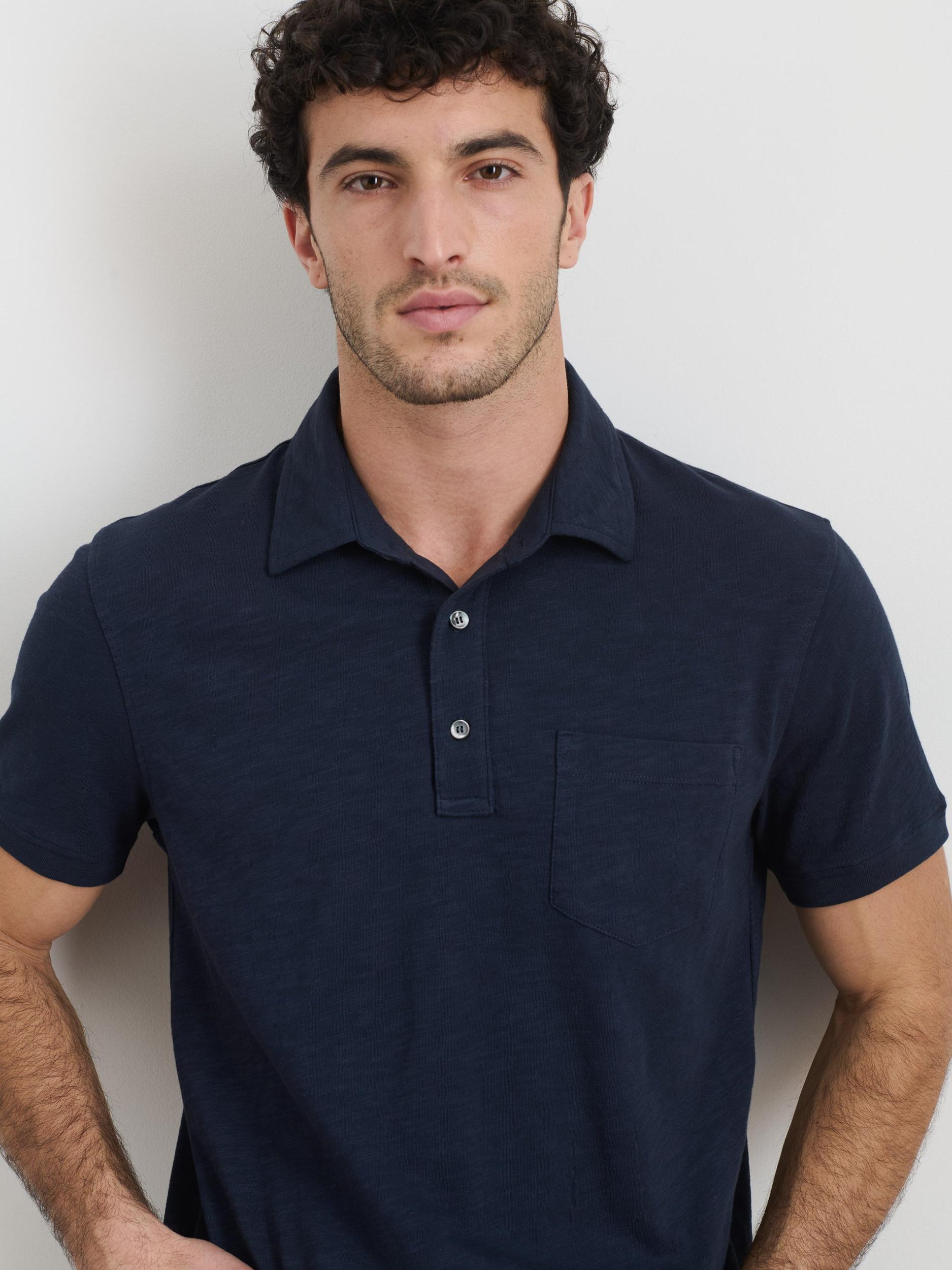 Standard Polo in Slub Cotton Product Image