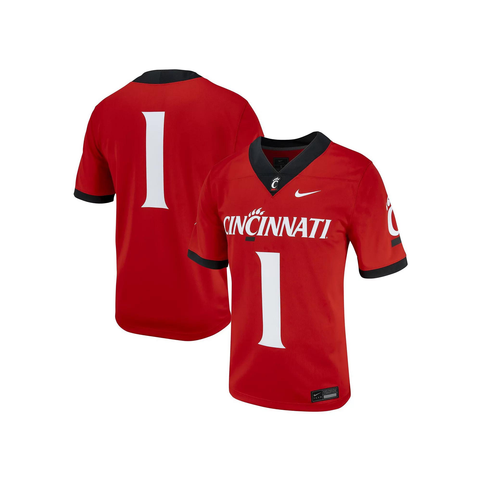 Men's Nike #1 Red Cincinnati Bearcats Untouchable Football Jersey, Size: Medium Product Image