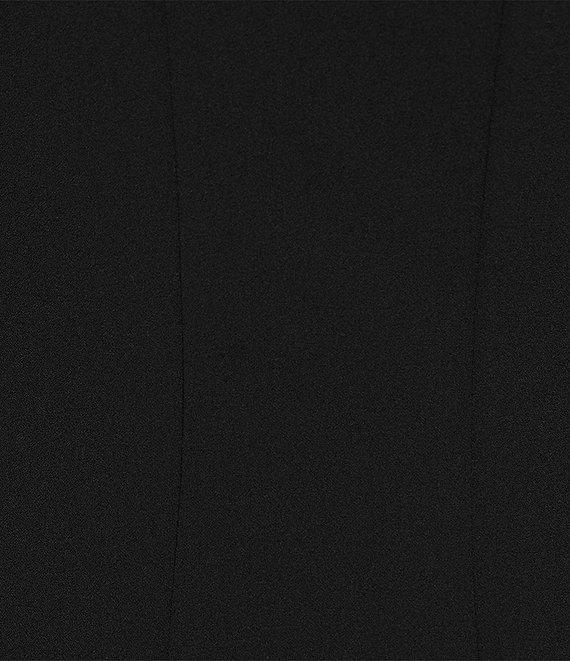 Investments Scuba Crepe Sleeveless V-Neck Fit and Flare Midi Dress Product Image