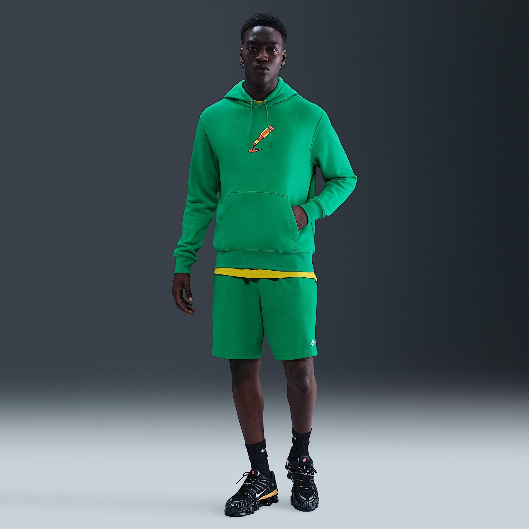 Mens Nike Sportswear Club Sole Food Pullover Fleece Hoodie | IB4144-324 Product Image