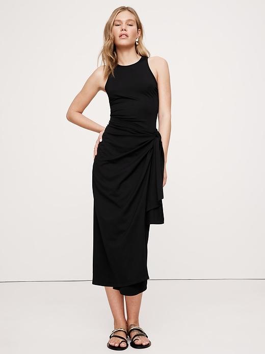 Knit Wrap Dress Product Image