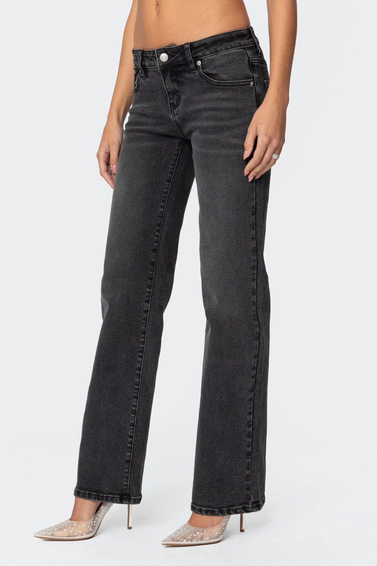 Shayna Low Rise Straight Leg Jeans Product Image