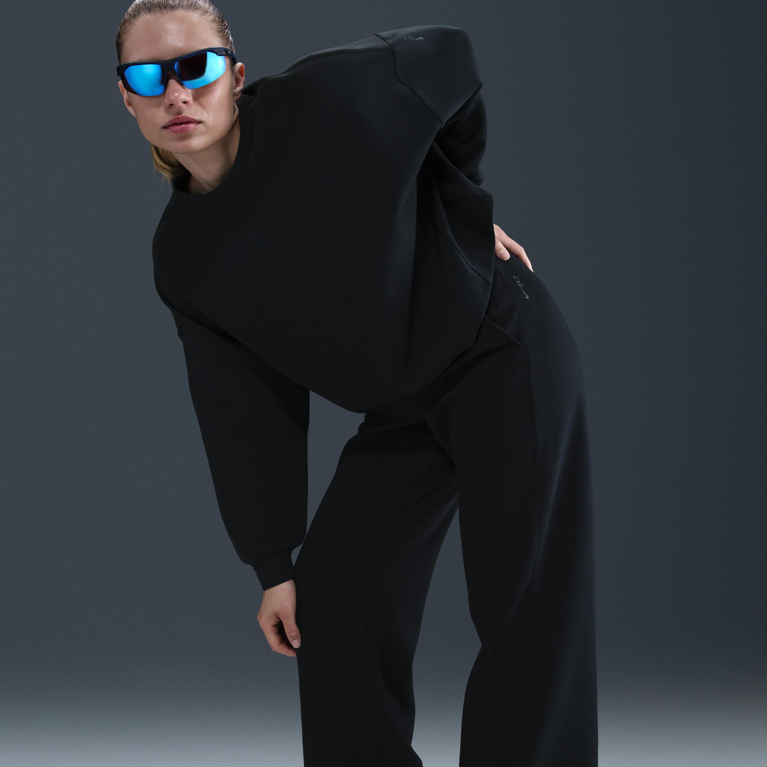 Nike Womens 24.7 ImpossiblySoft Dri-FIT High-Waisted Loose Flared Pants | HQ8607-010 Product Image