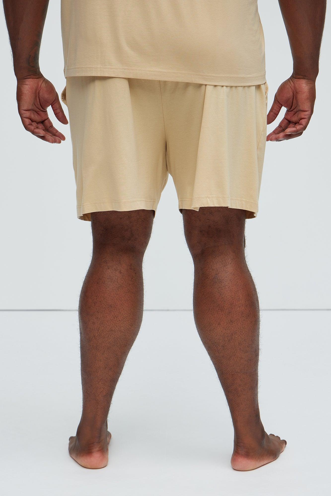 Essential Modal Lounge Shorts - Khaki Product Image