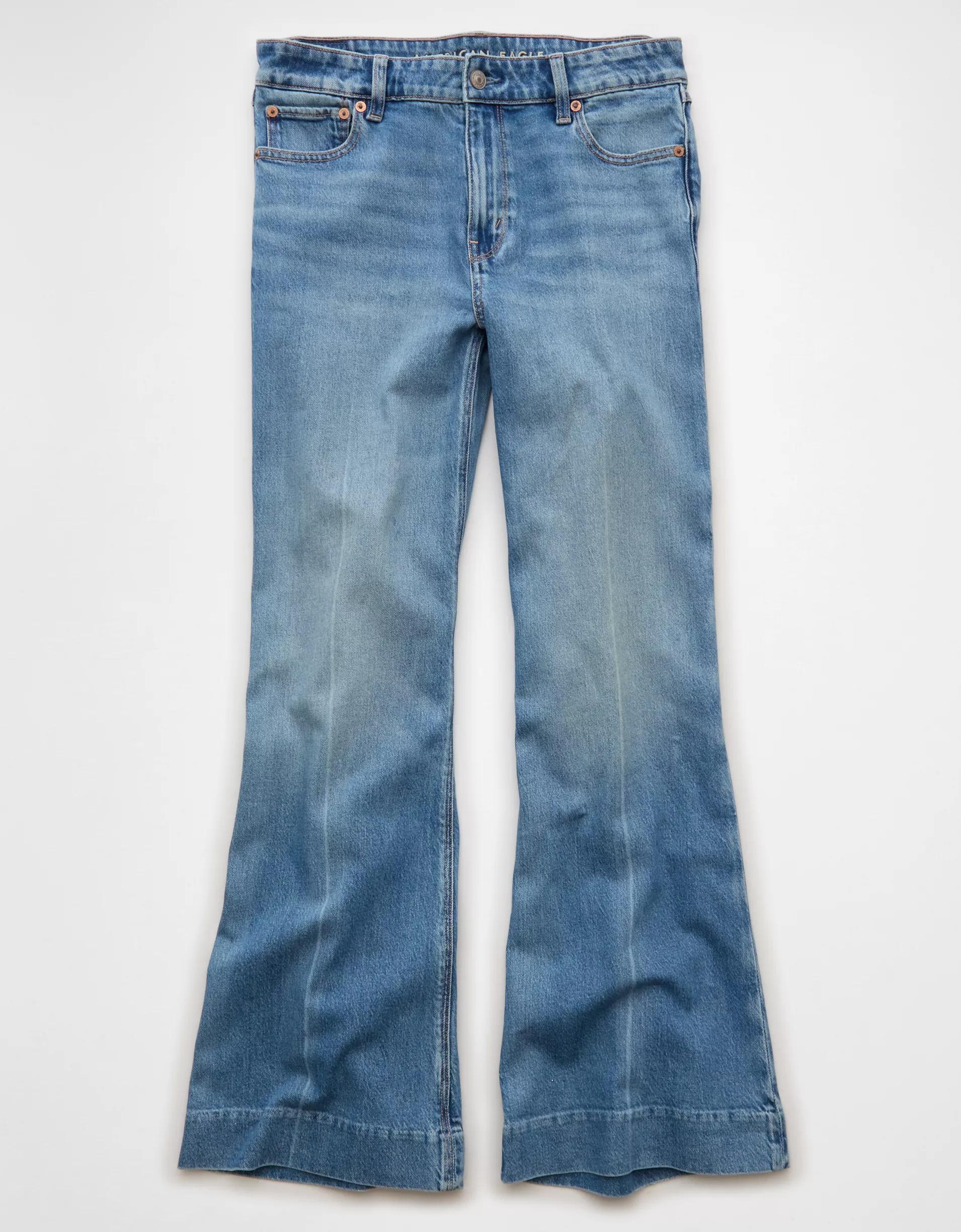 AE Stretch High-Waisted Flare Jean Product Image