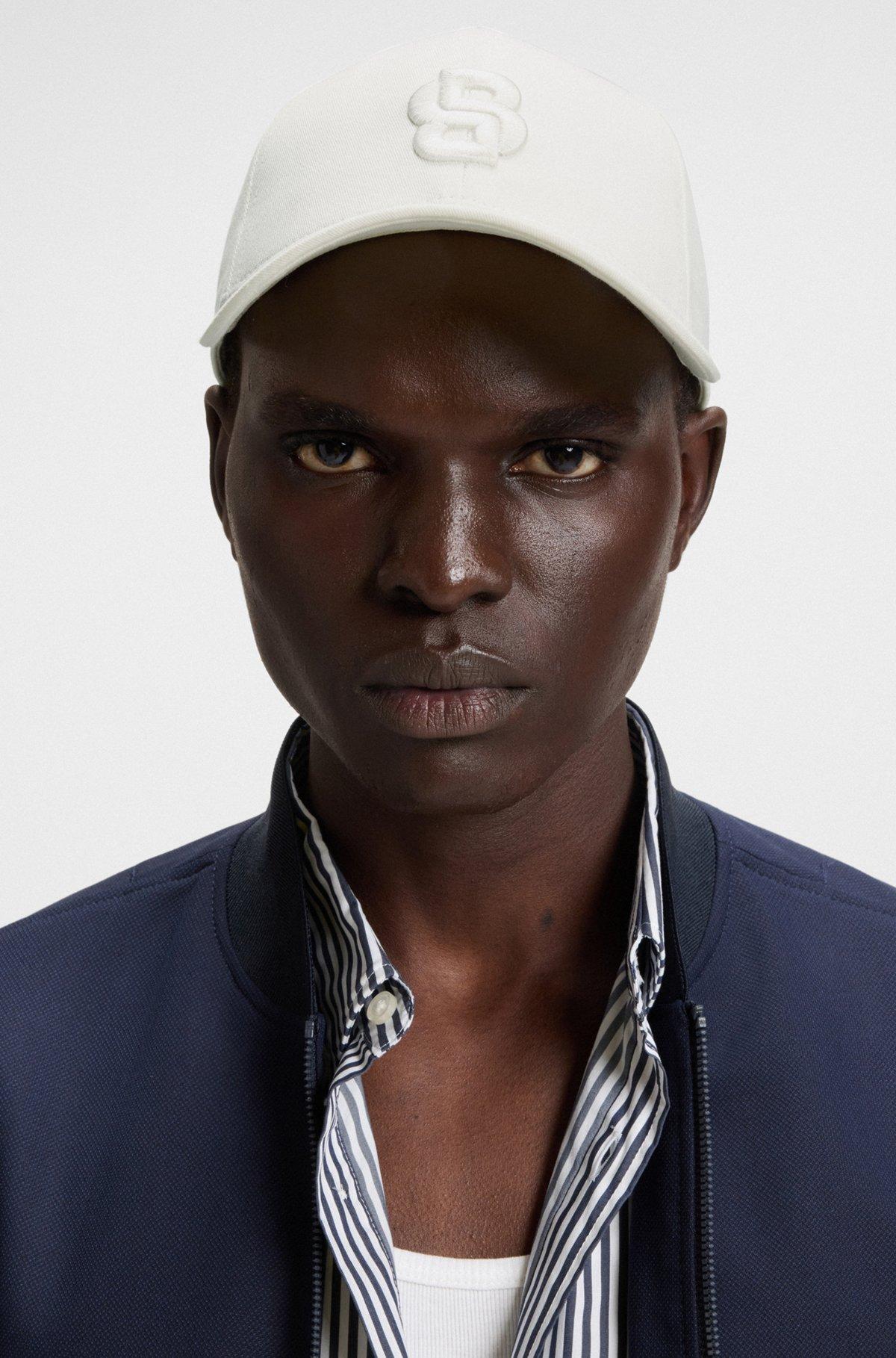 Cotton-twill cap with embroidered Double B monogram Product Image