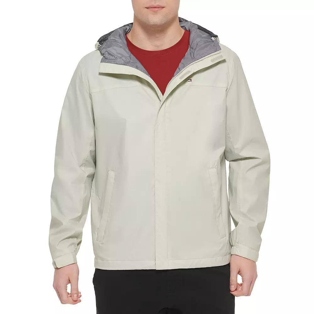 Big & Tall Tommy Hilfiger Hooded Rain Jacket, Men's,  Product Image