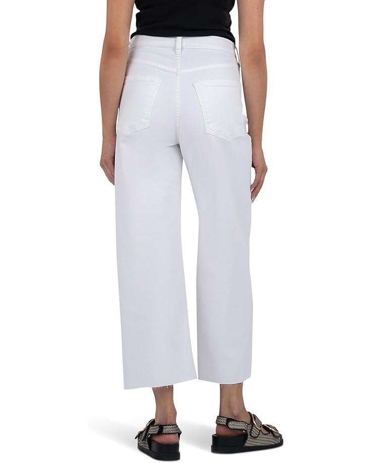 Meg High-Rise Fab Ab Wide Leg Raw Hem in Biscuit Product Image