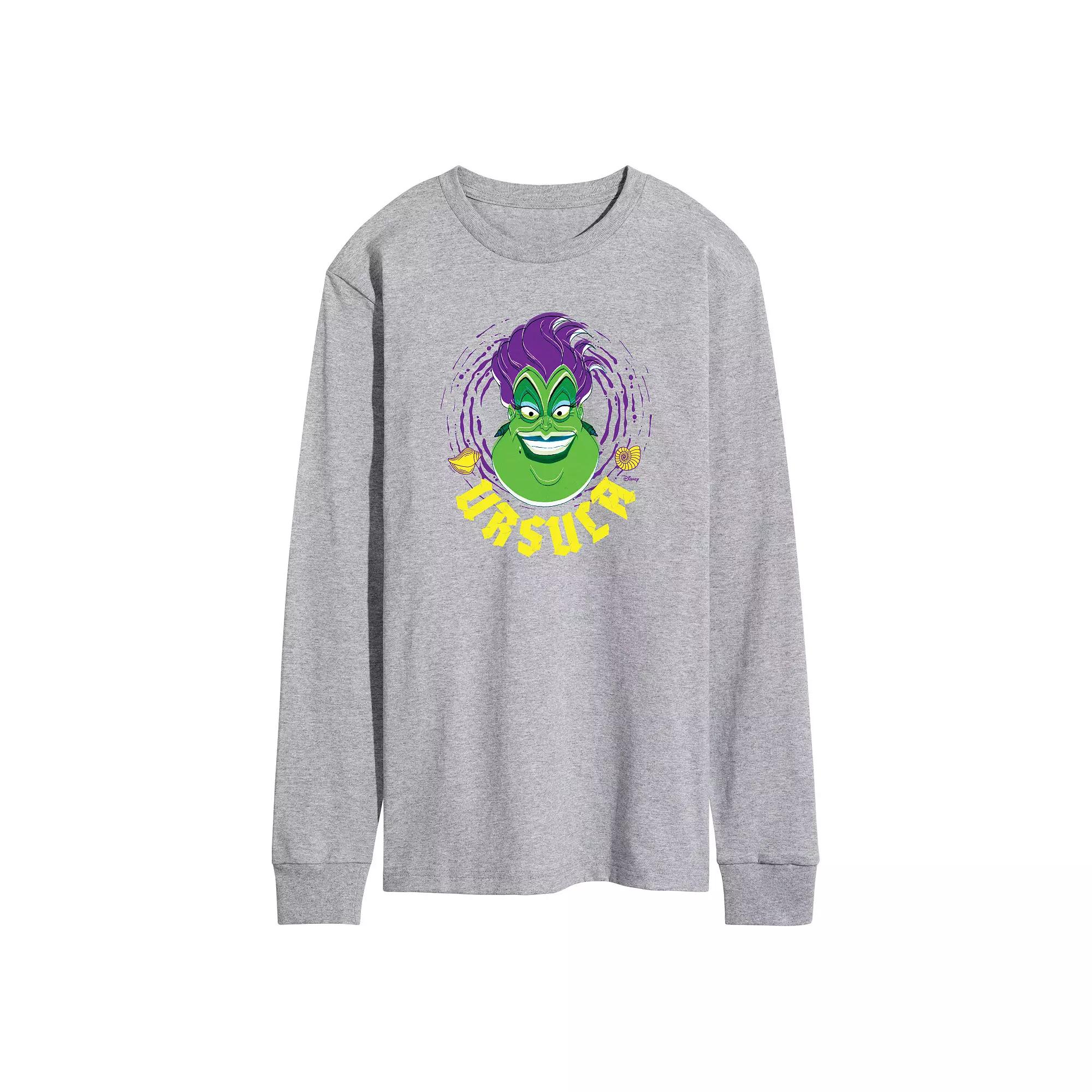 Disney Villains Ursula Men's Long Sleeve Graphic Tee,  Product Image