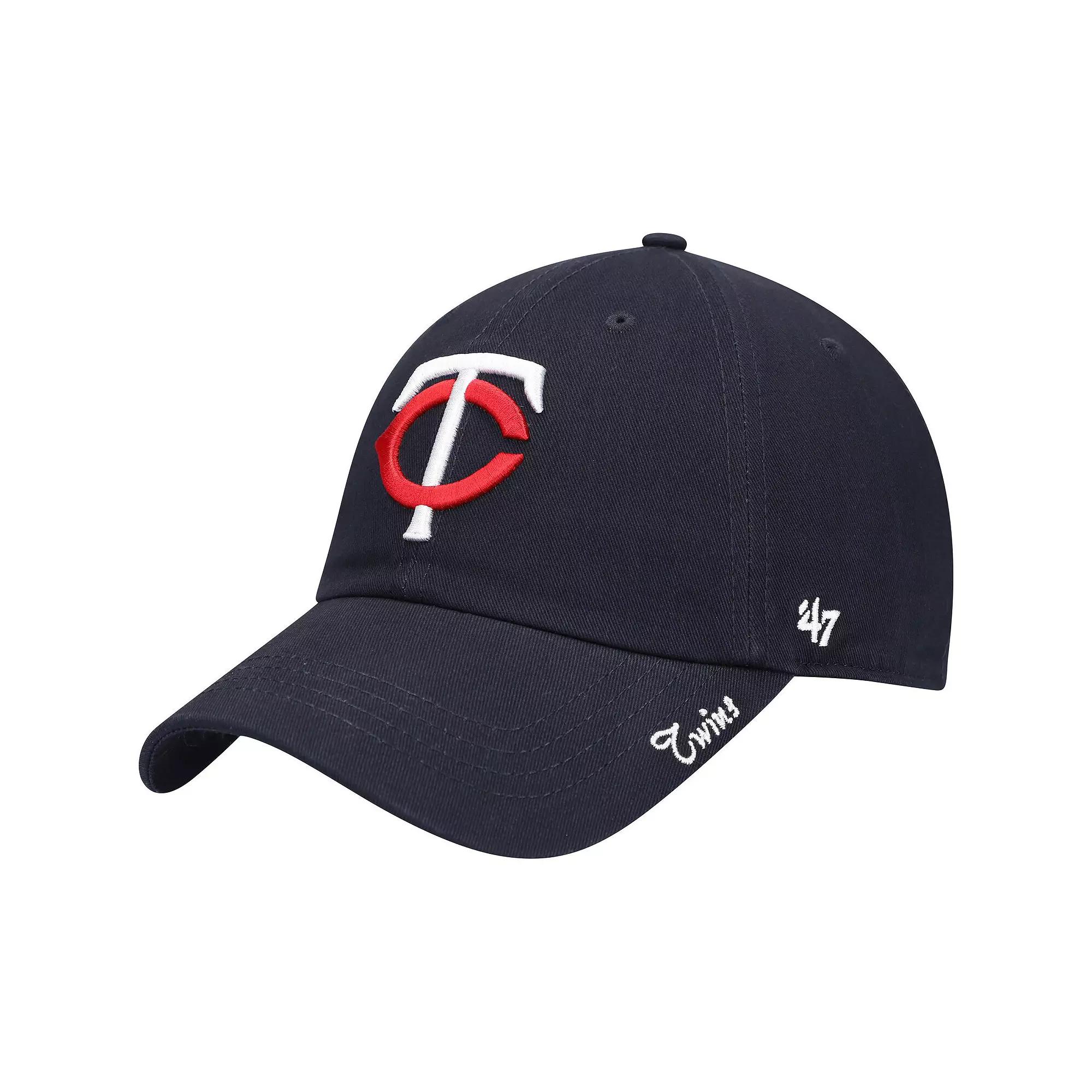 Women's '47 Navy Minnesota Twins Team Miata Clean Up Adjustable Hat, Blue Product Image