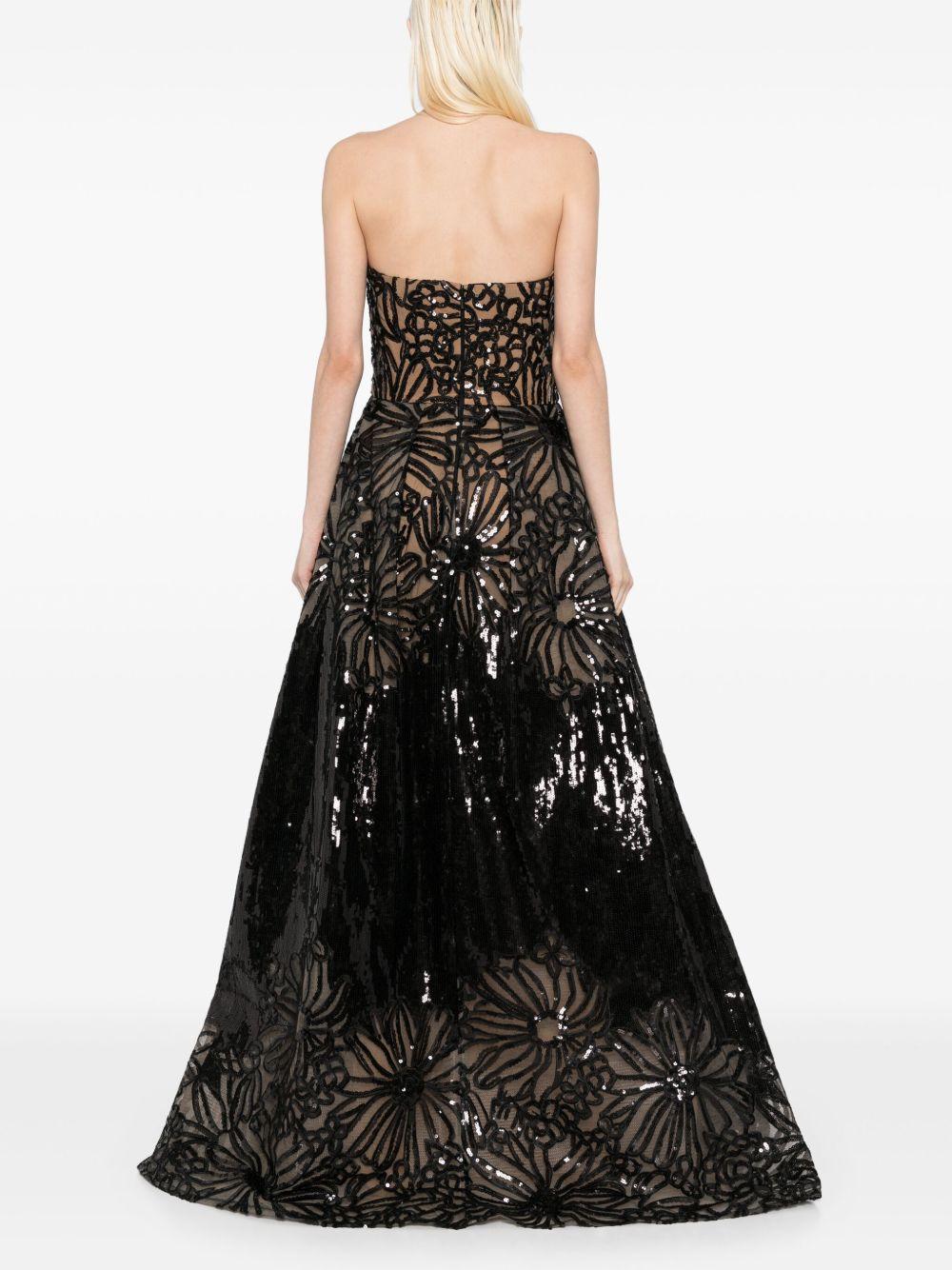 sequin-embroidered gown Product Image