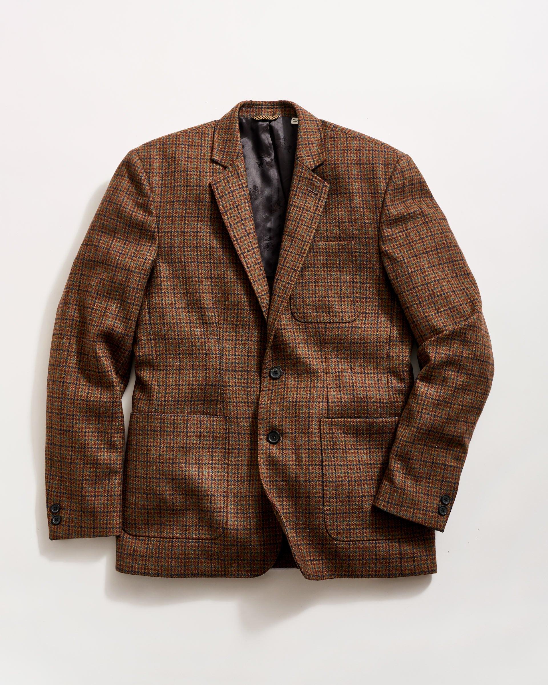 Virgin Wool Houndstooth Archie Jacket -  Product Image